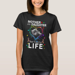 Camiseta Madre hija mejores amigas para el autismo de por v