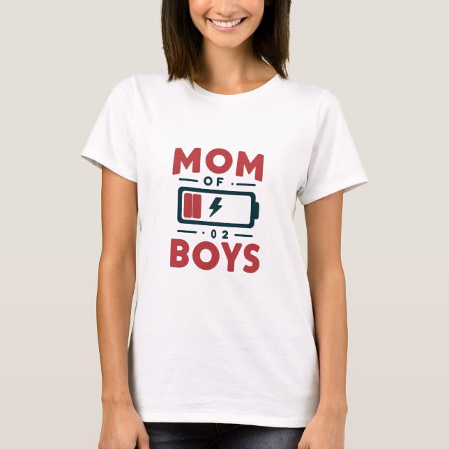 Camiseta Madre humorística de niños - Gráfica de batería de (Anverso)