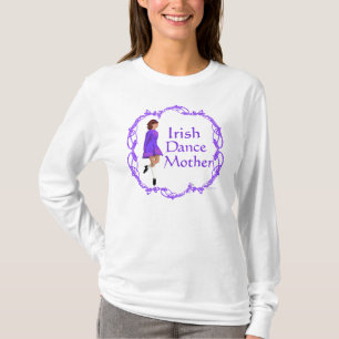Camiseta Madre irlandesa de baile de paso - morado