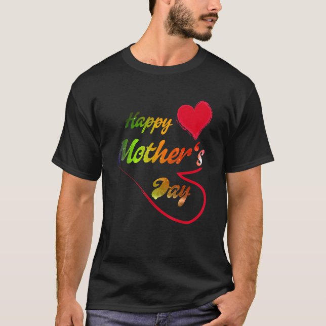 Camiseta Madre Jornada Corazón Hermosas Citas Y Diciendo Po (Anverso)
