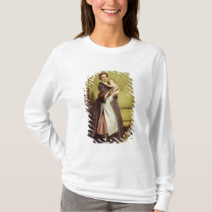 Camiseta Madre joven con sus niños en un salón