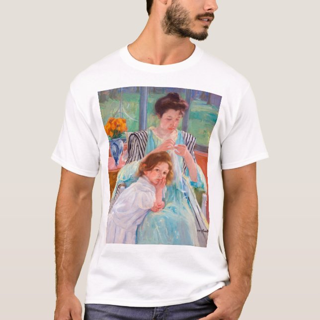 Camiseta Madre joven masticando, Mary Cassatt (Anverso)