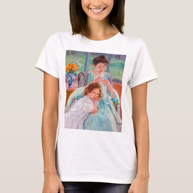 Camiseta Madre joven masticando, Mary Cassatt (Anverso)