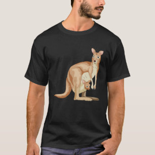 Camiseta Madre Kangaroo Marsupial Mammal Zookeeper Animal