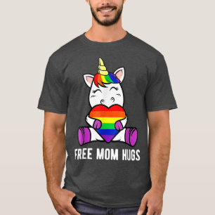 Camiseta Madre libre abraza gracioso orgullo LGBT gay unico