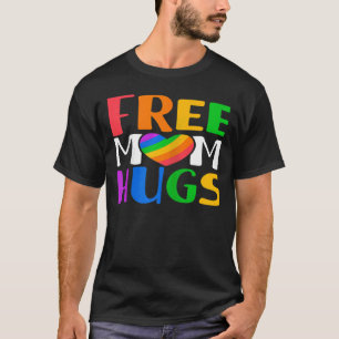Camiseta Madre libre abraza lesbianas gay LGBT de corazón a