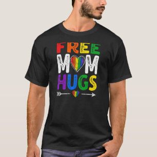 Camiseta Madre libre abraza orgullo LGBT en mujer ventilado