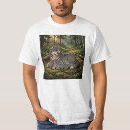 Camiseta Madre Loba Y Cachorros