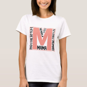 CAMISETA MADRE MA MAMÁ MAMÁ MAMITA MADRE MAMÁ