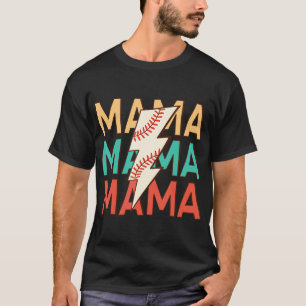 Camiseta Madre madre de beisbol vigila a madre de familia