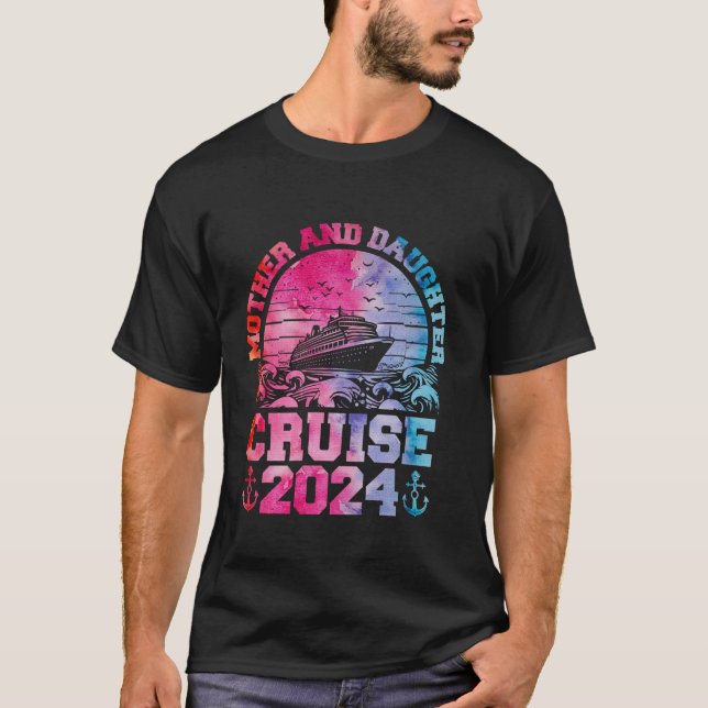 Camiseta Madre madre de crucero hija de viaje 2024 hija gra (Anverso)