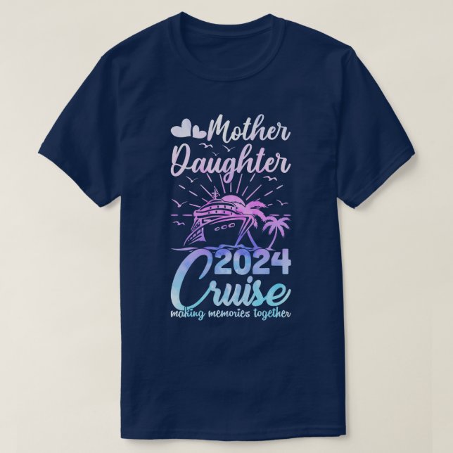 Camiseta Madre madre de crucero hija de viaje 2024 hija gra (Diseño del anverso)