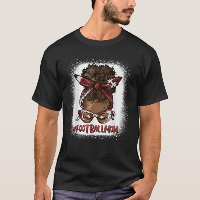 Camiseta Madre madre de mujer negra y madre de un novio afr (Anverso)