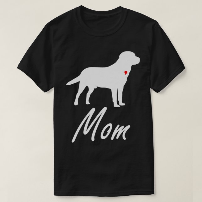Camiseta Madre madre de perro de laboratorio recuperadora d (Diseño del anverso)