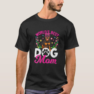 Camiseta Madre madre de perro de Rottweiler, mejor mujer de
