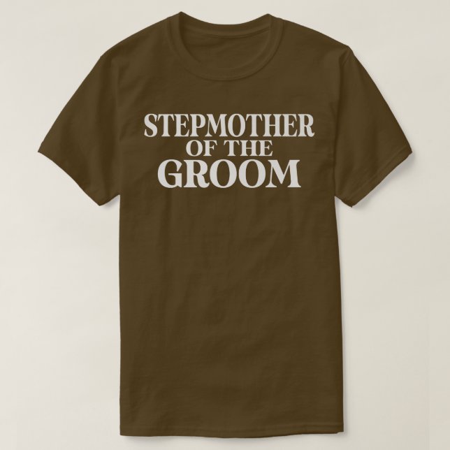 Camiseta Madre madre del bono de la familia Groom (Diseño del anverso)