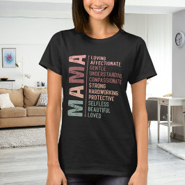 Camiseta Madre madre palabra arte amor negro