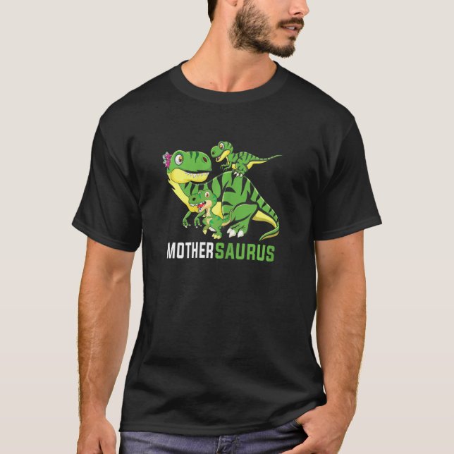 Camiseta Madre Madre Patria Cuta Madre Saurus Dinosaurio Fu (Anverso)