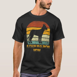 Camiseta Madre malinois retro madre belga dueña de perro do
