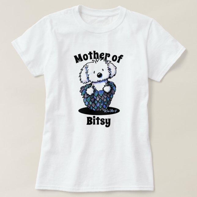 Camiseta Madre maltesa de KiniArt (Diseño del anverso)