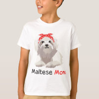 Madre maltesa Perro Bandana Pet Lover Mujeres malt