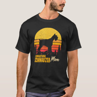 Camiseta Madre mamá de Schnauzer mamá vintage retro mujer d