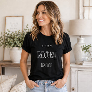 Camiseta Madre mamá la mejor de todas negra