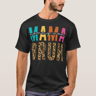 Camiseta Madre mamá mamá mamá hermano de leopardo feliz mad
