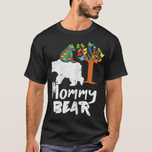 Camiseta Madre mamá oso rompe autismo rompecabezas rompecab