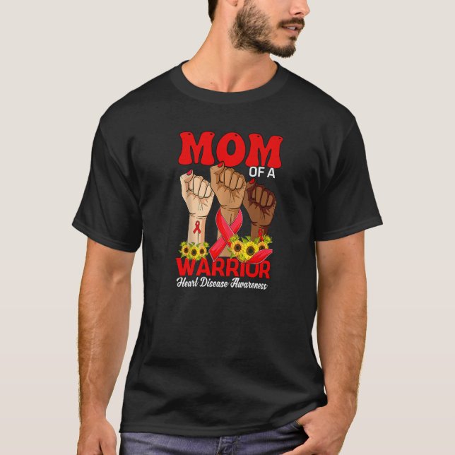 Camiseta Madre Mano De Un Guerrero De Enfermedades Cardíaca (Anverso)