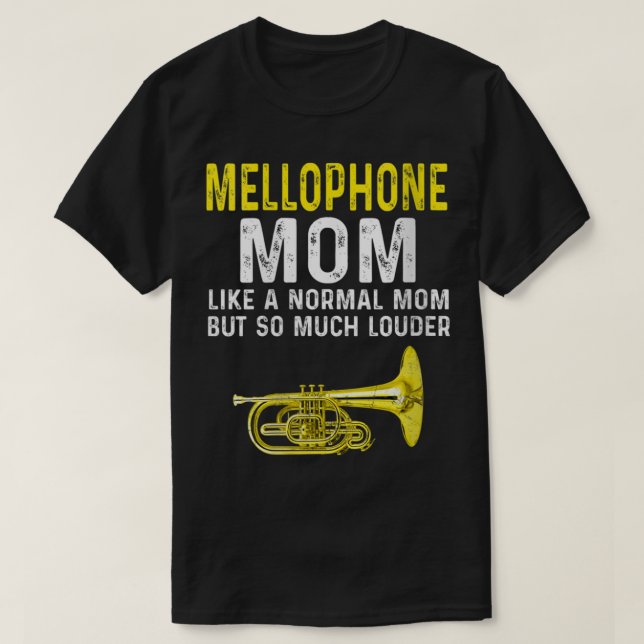 Camiseta Madre mellófona mujeres marchando banda VNeck (Diseño del anverso)
