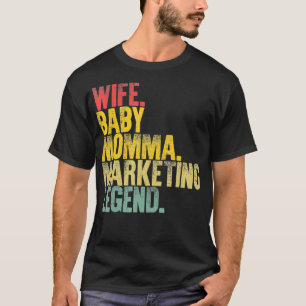 Camiseta Madre Mujeres Divertidas Esposa Nena Mímica Leyend