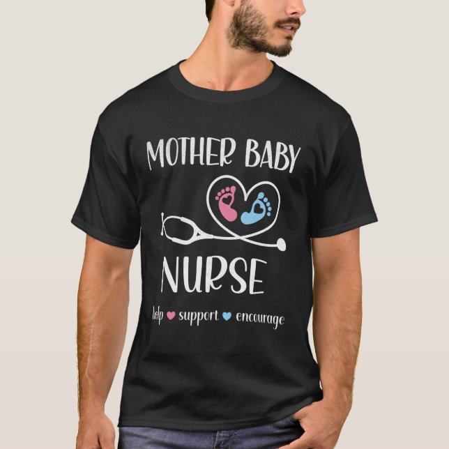 Camiseta Madre Nacida Apreciación De La Enfermería Postpum  (Anverso)