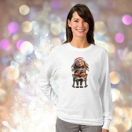 Camiseta Madre Navidad en té de mujer