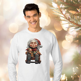 Camiseta Madre Navidad II Tee masculino
