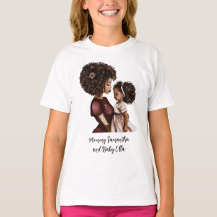 Camiseta Madre negra y hija personalizadas (3)