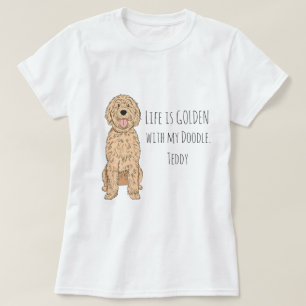 Camiseta Madre orgullosa de Goldendoodle con nombre persona