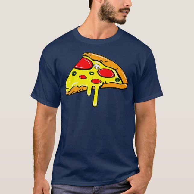Camiseta Madre Padre Hijo Hija Pizza Slice Matando (Anverso)
