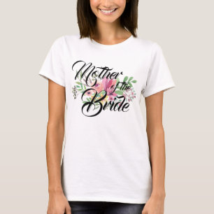 Camiseta Madre para mujer del fiesta nupcial floral de la