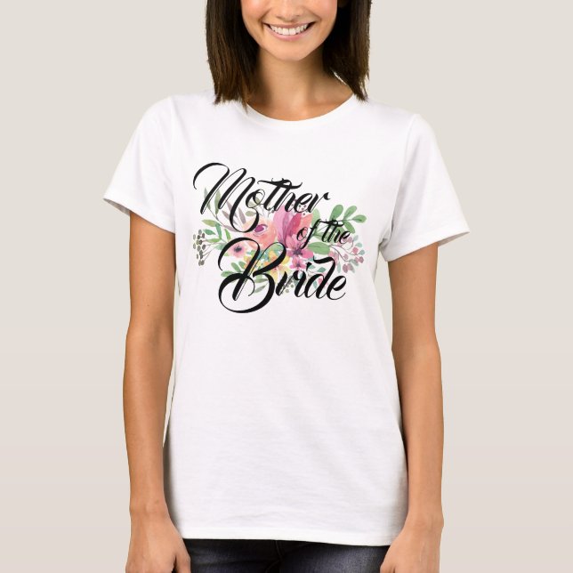 Camiseta Madre para mujer del fiesta nupcial floral de la (Anverso)