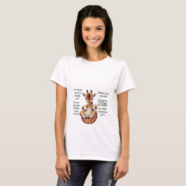 Camiseta Madre para ser jirafa Feto Mensajes Gracioso Verde