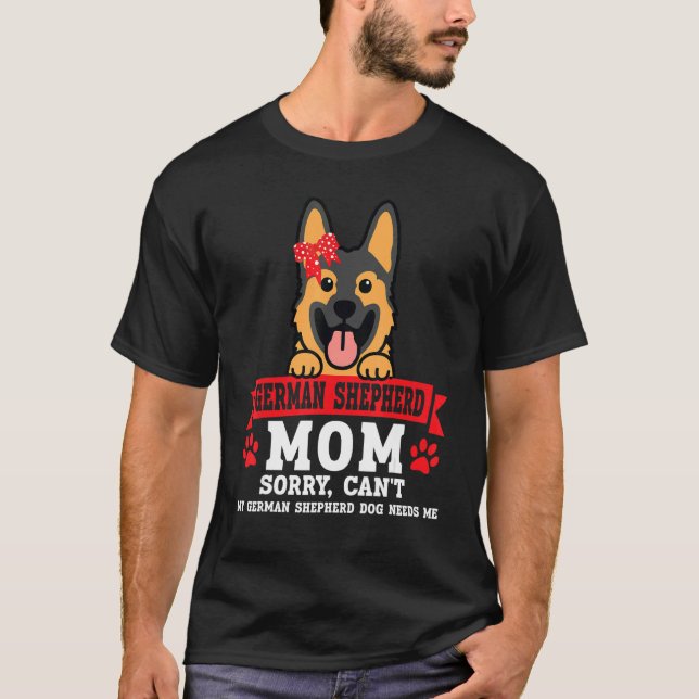 Camiseta Madre pastora alemana lamenta no poder dueña de mi (Anverso)