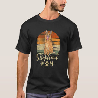 Camiseta Madre pastora madre retro pastora alemana crema de