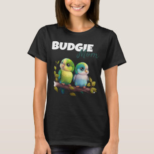 Camiseta Madre periquito budgie loro pájaro 61