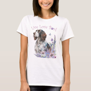 Camiseta Madre Perra Springer Spaniel Floral