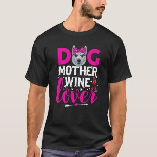 Camiseta Madre Perro Lindo Husky Siberiano Día de la Madre