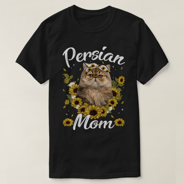 Camiseta Madre persa: Las mujeres se burlan de mamá, gato d (Diseño del anverso)