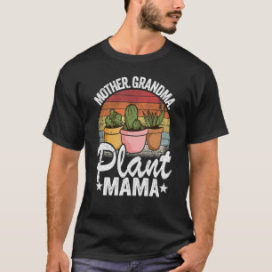 Camiseta Madre Planta Abuela Mamá Suculenta Madera Gardener