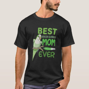 Camiseta Madre Quaker verde mujer Monk Parakeet Mejor Q ver