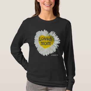 Camiseta Madre querida Corazón Daisy Flor del Día de la Mad